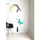 Kek Amsterdam Wall Sticker Set 'Butterfly drenge vinyl, blå / brun