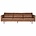 BePureHome Sofa Rodeo 3-Sitzer aus Leder, cognacbraun, 78x274x87cm