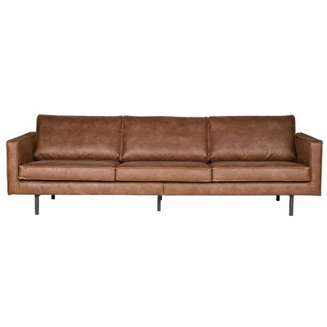 BePureHome Bank Rodeo 3 sæde cognac brun læder 78x274x87cm