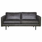 BePureHome Sofá Rodeo 2.5 asientos 190x86x85cm cuero negro