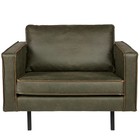 BePureHome Lænestol Rodeo hæren grønt læder 105x86x85cm