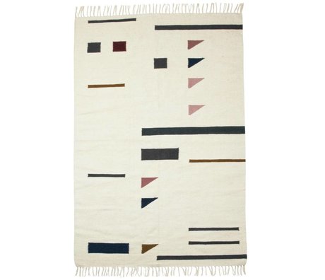 Ferm Living triangles de couleur de tapis coloré textile 140x200cm