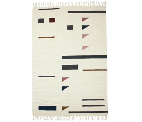Ferm Living triangoli colore del tappeto colorato tessile 140x200cm