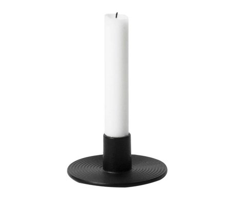 Ferm Living Candlestick ø10x4,3cm de fer noir