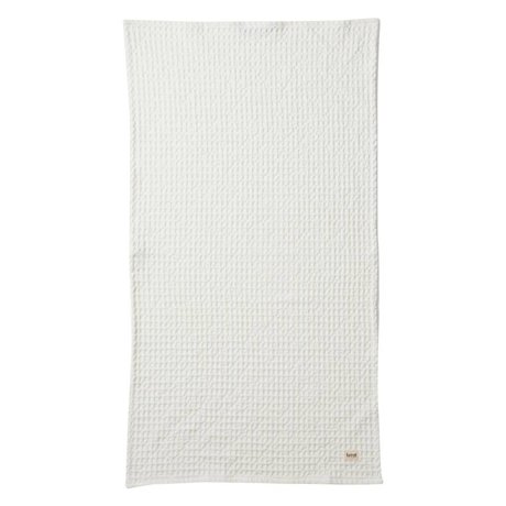 Ferm Living Økologisk hvid klud tekstil 50x100cm