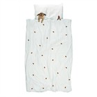 Duvet Furry Friends white brown flannel cotton 240x200 / 220cm