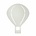 Ferm Living Wandleuchte Luftballon grau Holz 26,5x34,55cm