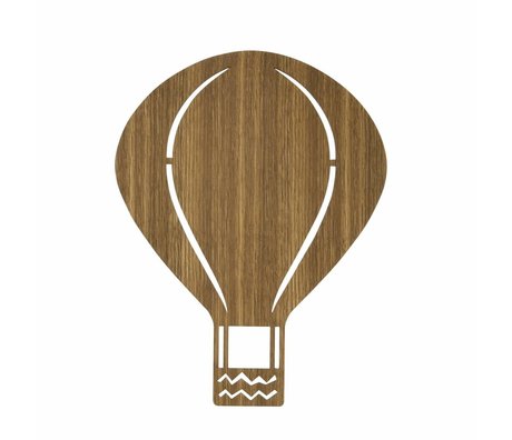 Ferm Living lampe Wall Balloon brun træ 26,5x34,55cm