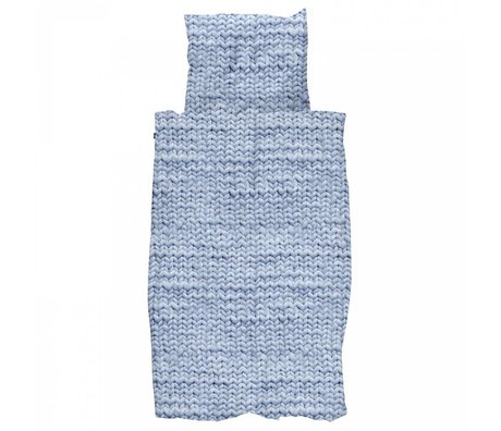 Couette Twirre flanelle de coton bleu en 4 tailles