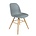Zuiver silla de comedor Albert Kuip madera plástica de color gris claro 51x49x60cm