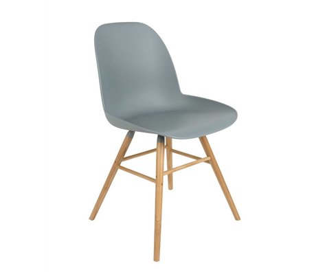 Zuiver Salle à manger Chaise Albert Kuip bois plastique 51x49x60cm gris clair