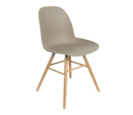 Zuiver silla de comedor Albert Kuip madera plástica marrón 51x49x60cm