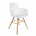 Zuiver Comedor silla 62x56x61cm Albert Kuip de madera de plástico blanco