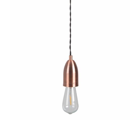 Zuiver Lámpara de suspensión Mach cobre, metal de cobre 150x10x10cm