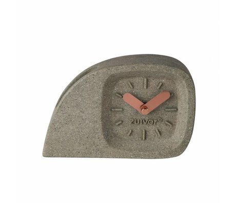 Zuiver Timer Doblo grå plast med messing ringer 15,5 x 4,5 x 10,5 cm