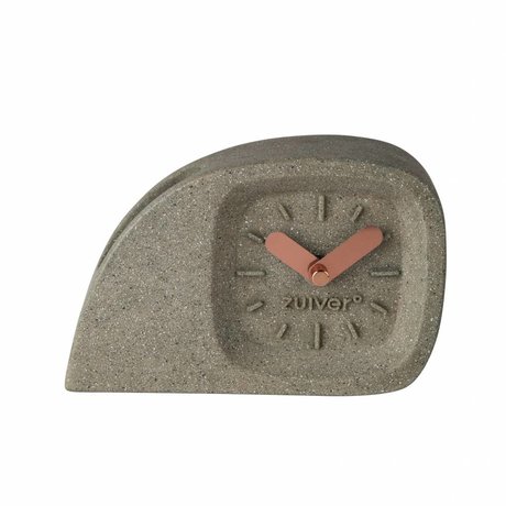 Zuiver Timer Doblo grå plast med messing ringer 15,5 x 4,5 x 10,5 cm