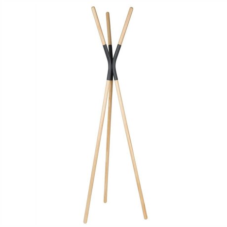 Zuiver Coat Rack Rack Pinnacle dark gray, wood gray 176x59x56cm