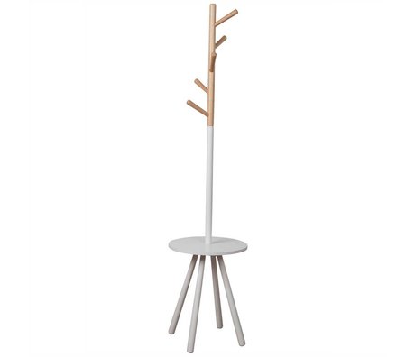 Zuiver Appendiabiti da tavolo albero bianco legno bianco 169xØ40cm