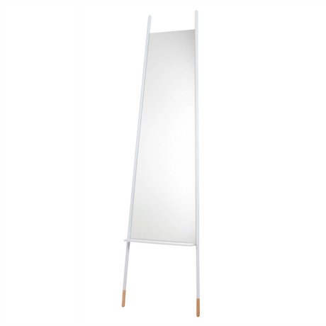 Zuiver miroir Penché sait 48x2x175cm métal blanc