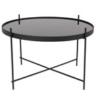 Zuiver Table d'appoint Cupidon grand métal noir Ø62,5 noir × 40cm