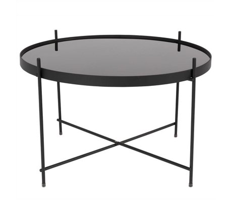 Zuiver Table d'appoint Cupidon grand métal noir Ø62,5 noir × 40cm