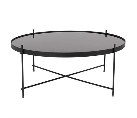 Zuiver Table d'appoint Cupid XXL noir, métallique Ø82,5 noir × 35cm