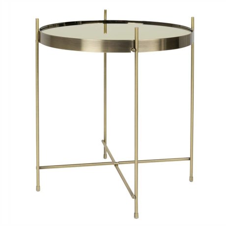 Zuiver Table d'appoint or Cupidon, Ø43x45cm d'or métallique