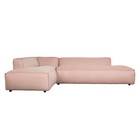 Zuiver Bank Fat Freddy 3 seater Long left Pink Plastic 308x103 / 88x72cm