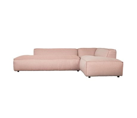 Zuiver Bank Fat Freddy 3 seater Long Pretty Pink Plastic 308x103 / 88x72cm