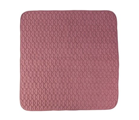 Sebra Pink cotton blanket 120x120cm