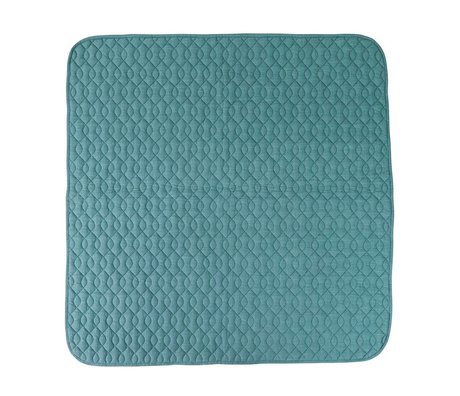 Sebra Blu coperta di cotone 120x120cm
