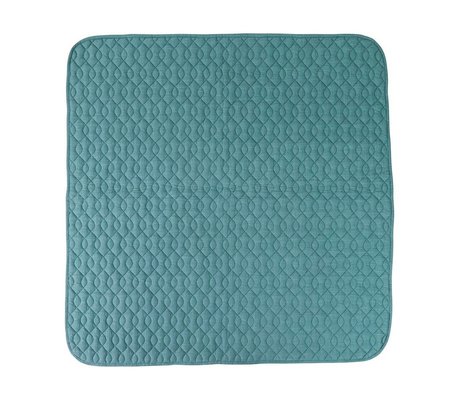 Sebra Blue cotton blanket 120x120cm