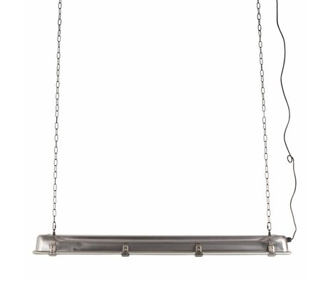 Zuiver Lámpara colgante GTA níquel, gris metalizado 130x14x10cm