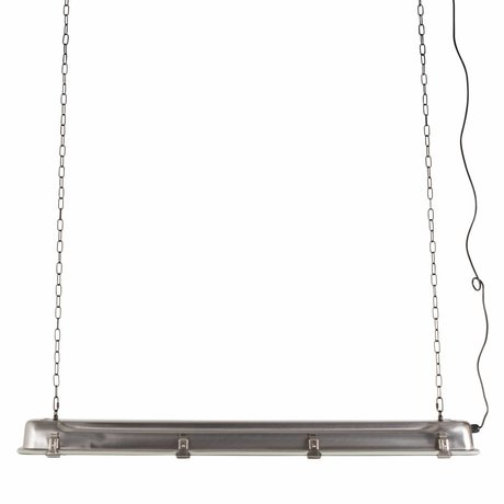 Zuiver Lámpara colgante GTA níquel, gris metalizado 130x14x10cm
