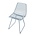Sebra Chair blue metal S 32x58x33cm
