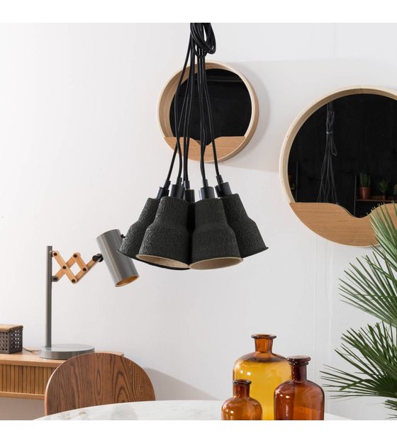 Zuiver Pulp Pendant Lamp Shades Black Black Cardboard 35x35x200cm