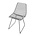 Sebra Chair gray metal S 32x58x33cm