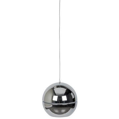 Zuiver Hanging lamp "Retro 70" chrome metal Ø50x47cm