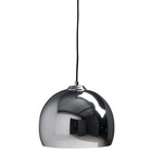 Zuiver Big pendant light Glow chrome metal Ø27x21cm