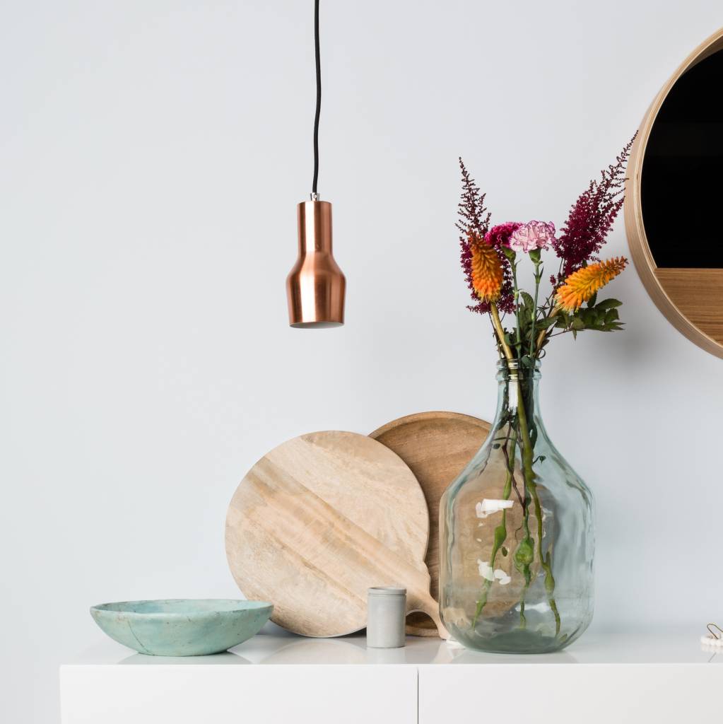 Zuiver Mora S Pendelleuchte Kupfer Metall Kupfer O10x125cm Lefliving De