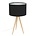 Zuiver Tripod Table Lamp black wood 28x51cm