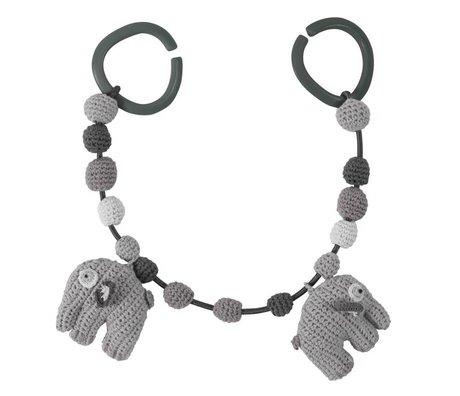 Sebra Elefante gris tensor automático 53cm de algodón