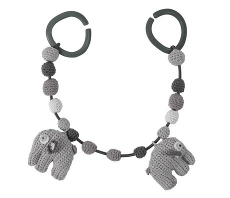 Sebra Elephant Auto tendeur gris 53cm coton