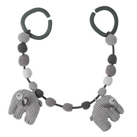 Sebra Elefante gris tensor automático 53cm de algodón