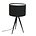 Zuiver Tripod bordlampe metal, tekstil sort 28x51cm