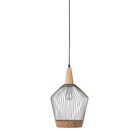 Zuiver Hanging lamp Birdy Long, metallic gray Ø31x48x150cm