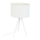 Zuiver Trépied Lampe de table métallique, 28x51cm blanc textile