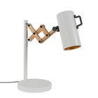Zuiver Bordlampe Flex Stål Træ hvid 22x29,5-45x50cm