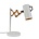 Zuiver Lámpara de mesa de madera de acero Flex 22x29,5-45x50cm blanco