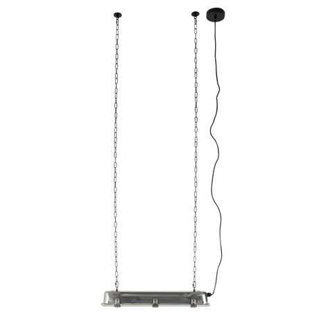 Zuiver GTA lampe suspension nickel, 70x14x10cm gris métallisé